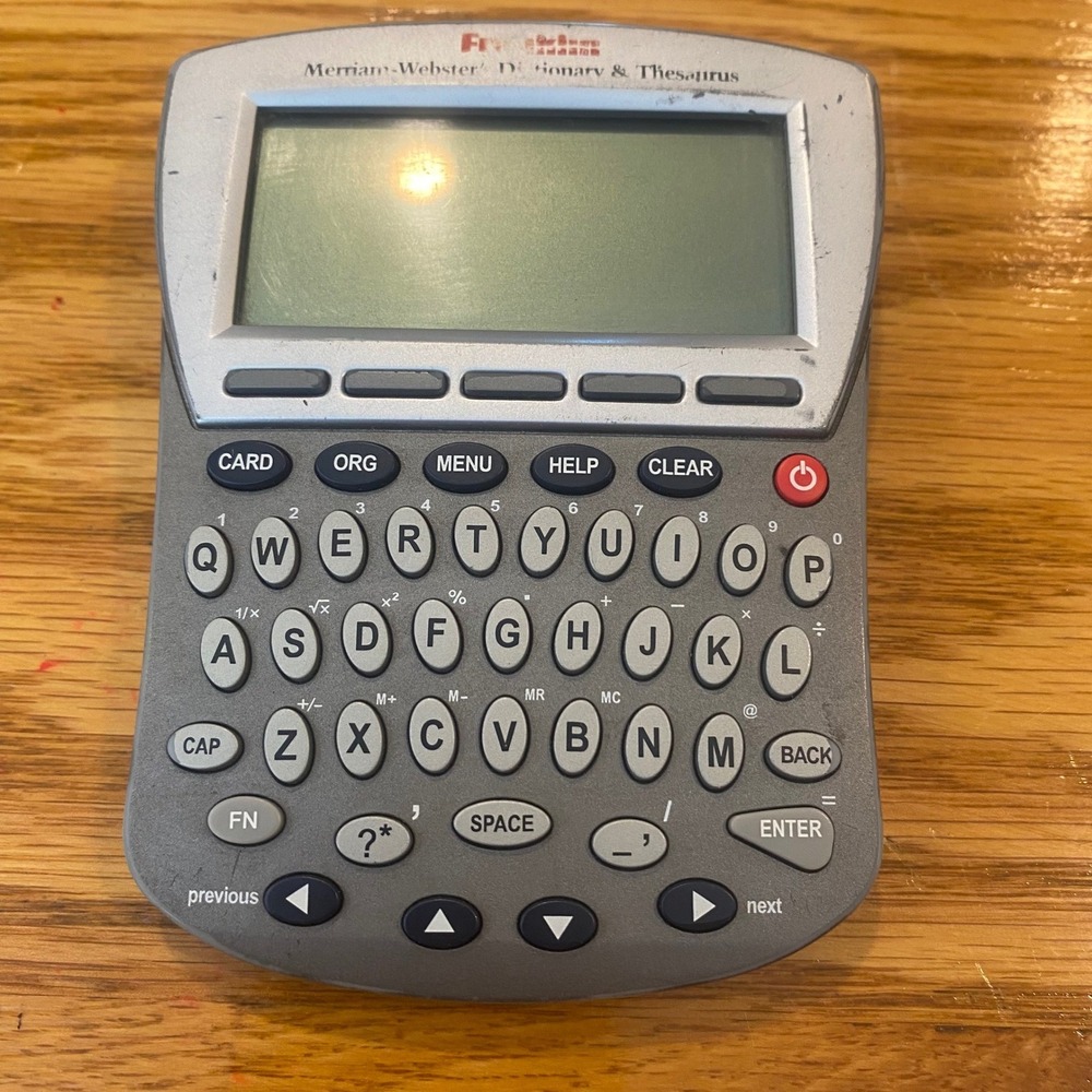 Franklin Dictionary‎ & Thesaurus MWD-1470 Gray Bookman Card Slot